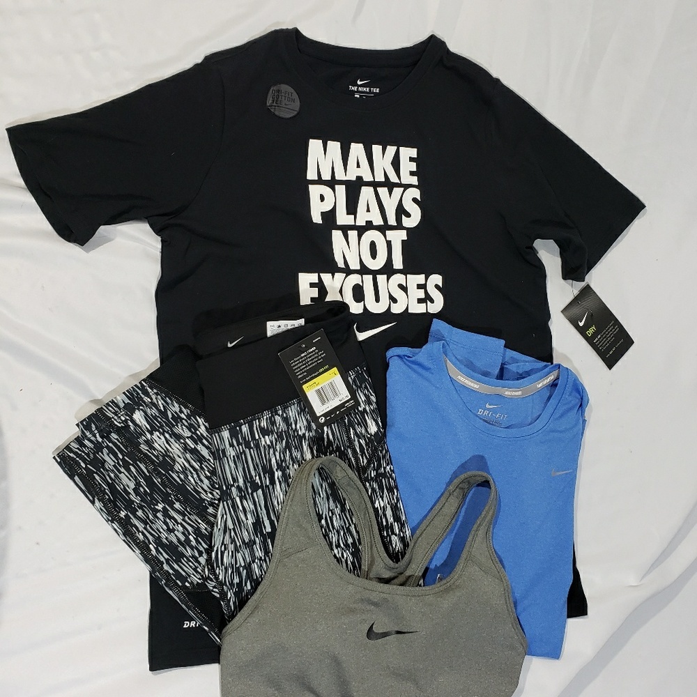 NWT Nike Crops, L/S & S/S Tops & Sports Bra